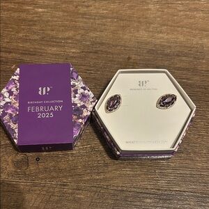 Amethyst Purple Stud Earrings by BP